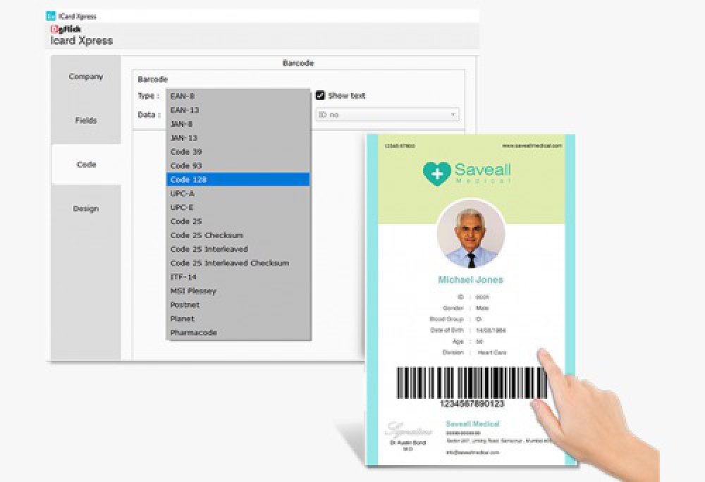 Id card software with photo Editor