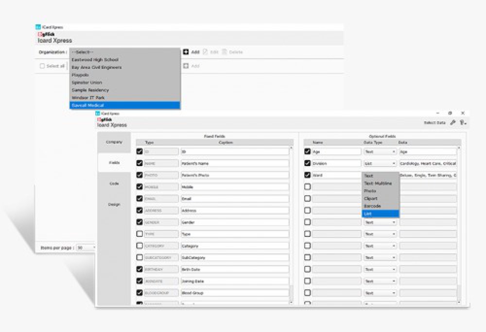 Id card software with photo Editor