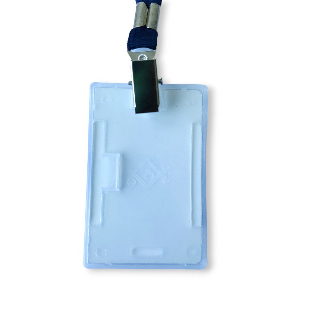 Both Side Insert ID Card Holder Horizontal and Vertical Cards with Natural Color_CH - 41 H&V