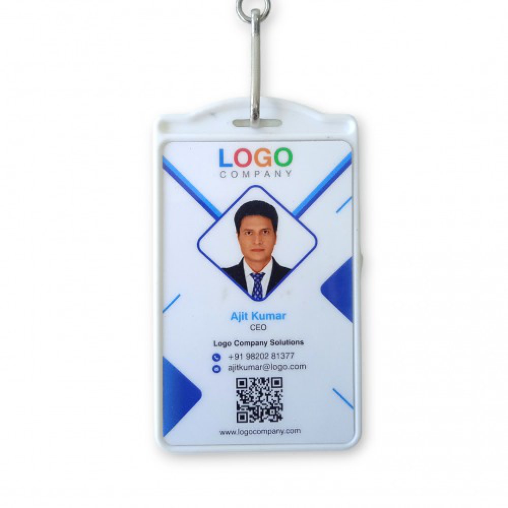54X86mm_Replaceable _One side Sticky White Horizontal Card Holder CH-33